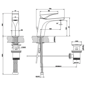 Смеситель Gessi Via Solferino для раковины 49001-031